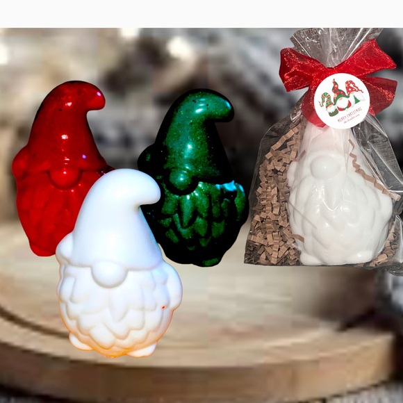Christmas Santa Gnome Soap Bar, Holiday Soap, Guest Soap, White Elephant Gift - Picture 16 of 16